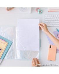 PASTA FOLHAS TRANSPARENTE GREAT IDEAS MR. WONDERFUL